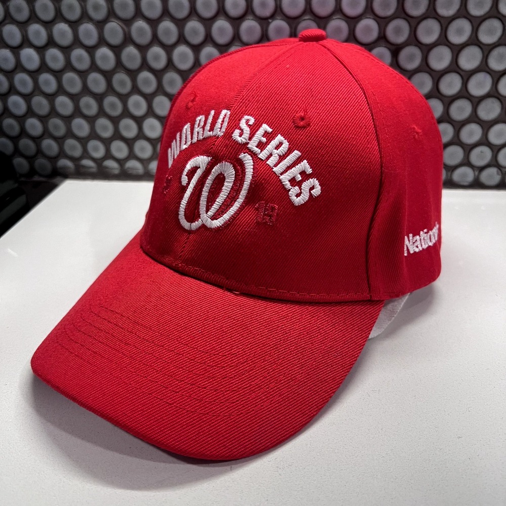 Washington Nationals Hat Cap Red Strap Back MLB Mens Baseball - Picture 2 of 9